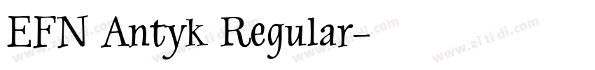 EFN Antyk Regular字体转换